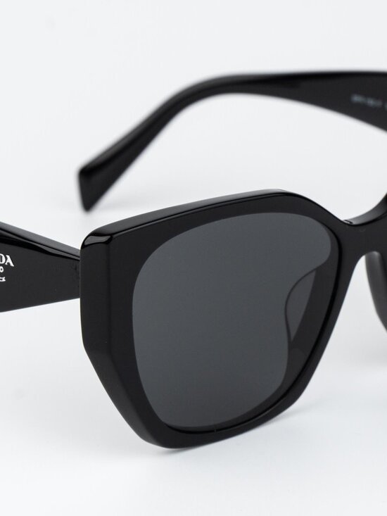 Prada Women Sunglasses Black Grey Cat Eye PR19ZSF 1AB5S0 NEW AUTHENTIC main image 9